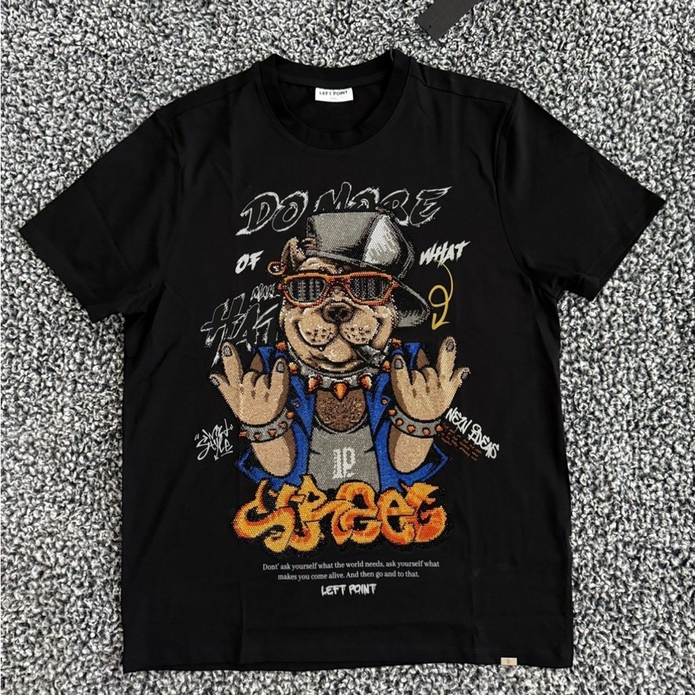 Men’s Left Point T-Shirt, Black, NWT